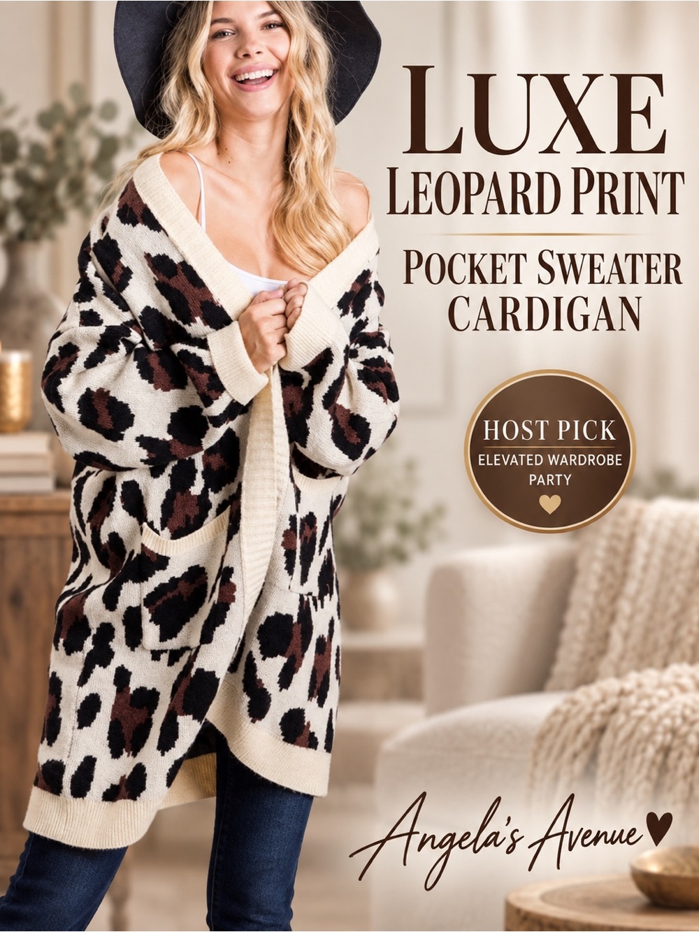 Luxe LEOPARD Print Pocket Sweater Cardigan 🎉HOST PICK🎉 NEW